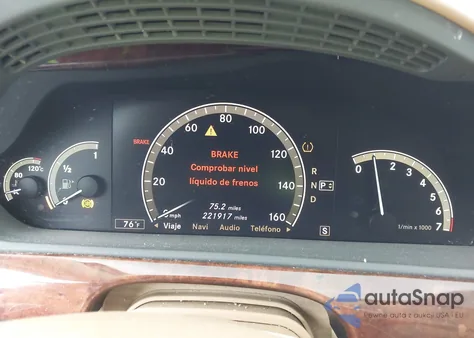 2008 Mercedes-Benz S 550 4Matic z USA, uszkodzony, nr VIN WDDNG86XX8A187408